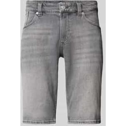 Slim fit korte jeans van katoenmix, model 'RONNIE'