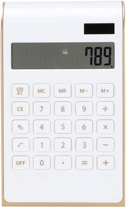 Allecto - Rekenmachine - Zonne-energiecalculator - Draagbaar - Wit