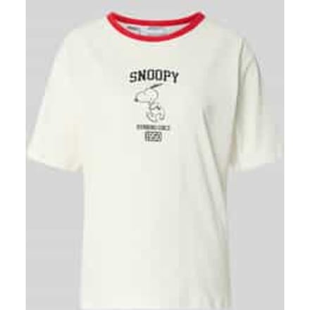 T-shirt met motiefprint en ronde hals