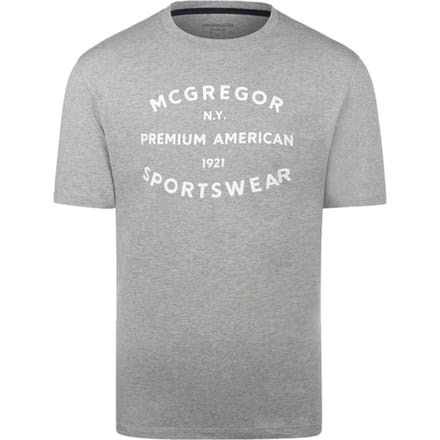 McGregor T- Shirt Premium Medium Grey Melange Taglia: S | T-shirt stampate Outlet | Uomo | Grigio