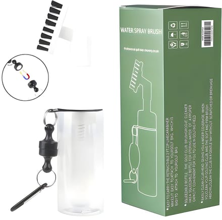 Stripe golfborstel met waterreservoir 150 ml, pomp en magneet