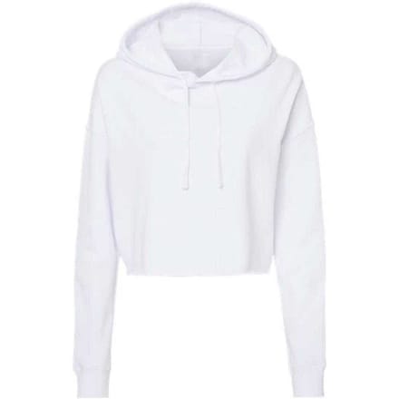 Miso Korte hoodie met trekkoord voor dames (Wit)