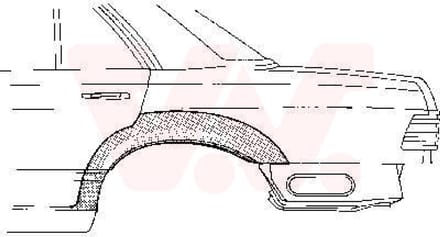 Van Wezel - ACHTER SCHERM VOOR MERCEDES BENZ W126 1979-1991 ARC161941VWAN