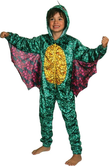 Draak Polar Fleece Eendelige Pyjama, Kinder Onesie met Capuchon.