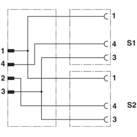 Phoenix Contact 1671386 Sensor/actuator aansluitkabel M12 Aantal polen (sensoren): 3 Bus 0.60 m 1 stuk(s) Piece