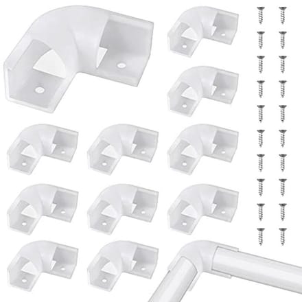 Lichtstripverbindingen - 12 Stuks L-vormige Connectoren voor Alu Strips
