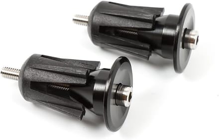 2 x Fietsstuur Handvatten, Einddoppen, Stoppers voor Handlebars, Poedercoating, Zwart, Fietsaccessoires, Duurzaam en Ergonomisch