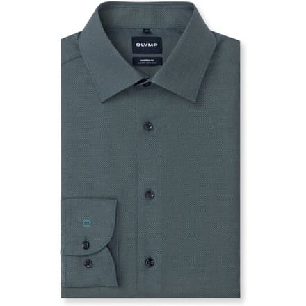 OLYMP Luxor Overhemd, Modern Fit, New Kent, Groen