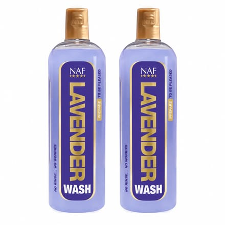 2 stuks - NAF - Lavender Wash - Paarden Douchemiddel - 500ml