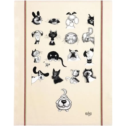 Theedoeken Winkler GRAND TORCHON DUBOUT MULTI PORTRAITS