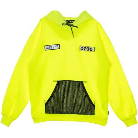 Lichtgewicht herenhoodie met zichtbaarheid, neongeel