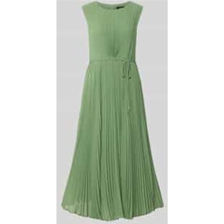 s.Oliver - female - Geplooide midi-jurk met ceintuur en viscose voering