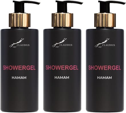 Showergel Hamam 300 ml - gouden pomp - 3 stuks