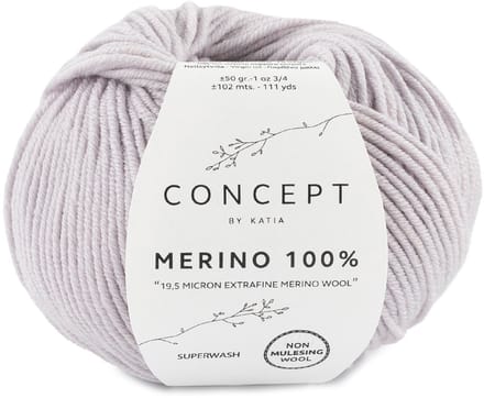 Katia Concept Merino 100% - 86 parelmoergrijs - Wol Garen