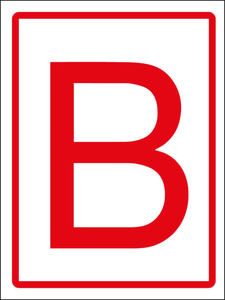 Bovengrondse brandkraan sticker, staand 210 x 297 mm