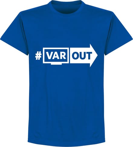 VARout T-Shirt - Blauw/ Wit - M