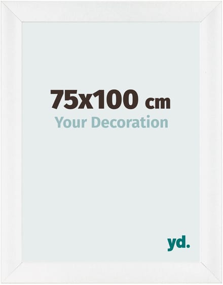Your Decoration - Fotolijst 75x100 cm - MDF - Wit Hoogglans - Pisa