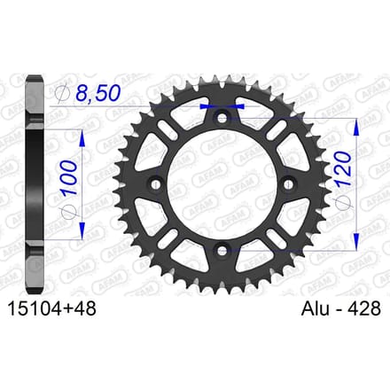 Tandwiel Afam 428 48 dents