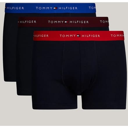 Tommy Hilfiger 3-Pak Heren Kleur Tailleband Boxershorts