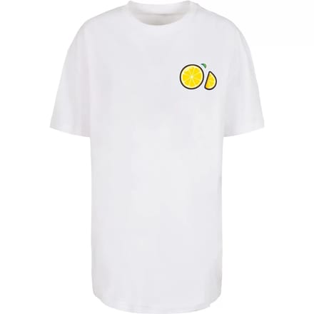 Merchcode - Lemon Party Oversized Dames Tshirt - M - Wit