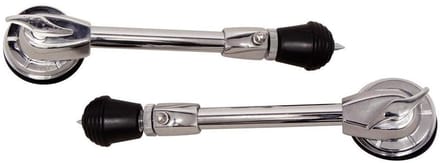 BASIX basDrum voet Chrome, Paar - Reserveonderdeel voor drum ketels