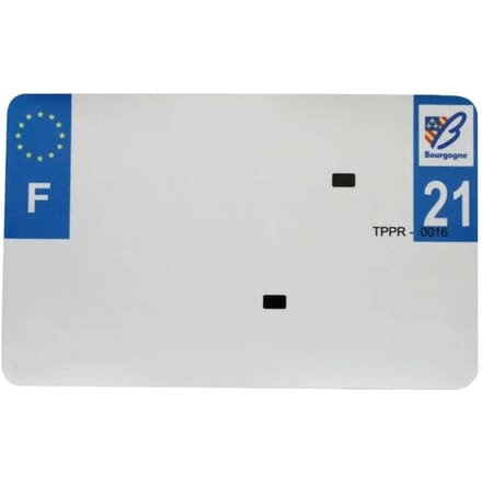 Blanco PVC nummerplaatstrip Top Plaq 21