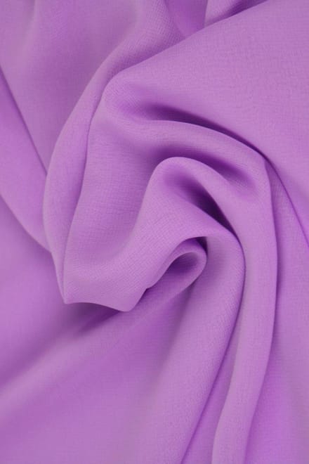 Chiffon stof - Lila - 15 meter