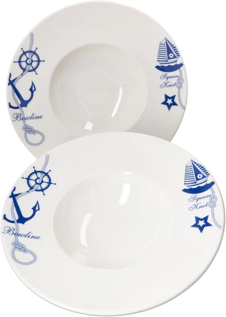 Set van 2 pastaborden Navy Banquet Bonna - T690BNC28CK