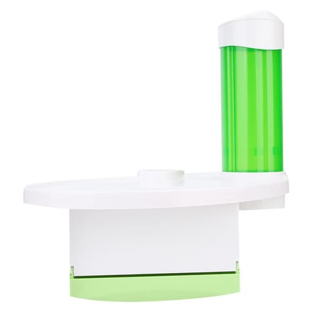 Dental Chair Scaler Tray 3 in 1 Disposable Cup Storage Holder with Tissue BoxGreen groen