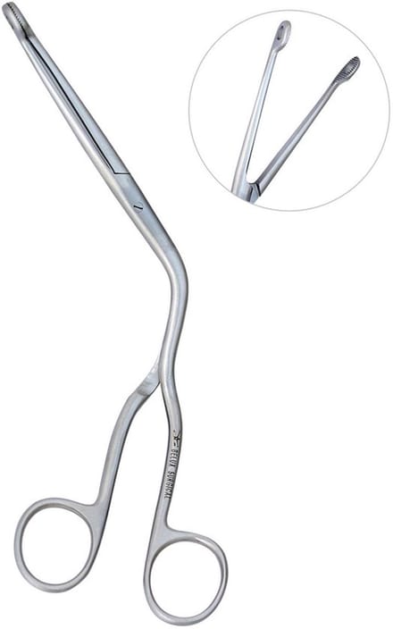 Belux Surgical Instruments / Magill Forceps 25 cm – Gebogen, Roestvrij Staal