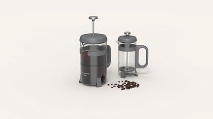 LEO Koffie- en theepers Antraciet 0,35L - Grijs -