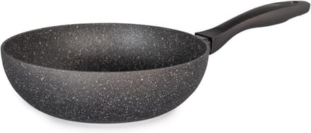Inductie Smeed Aluminium Wok met Antiaanbaklaag 24cm