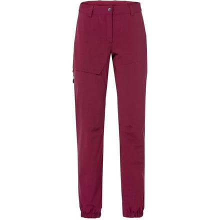 Vaude Bike Yaras Warm Rain Broek Rood 38 Vrouw
