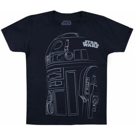 Star Wars Jongens R2-D2 Outline T-shirt (Marine)