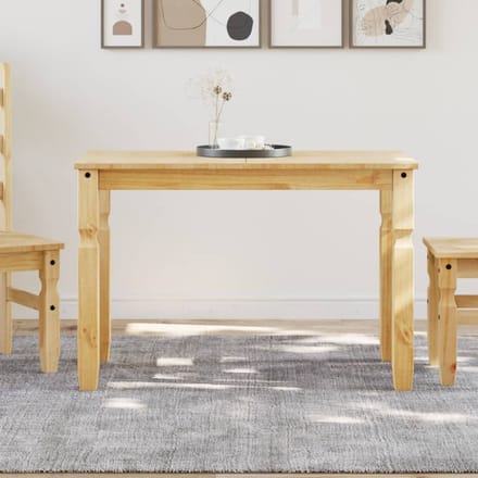 vidaXL - Eettafel - Corona - 112x60x75 - cm - massief - grenenhout