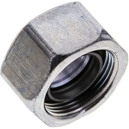 18 M26x1.5 End Cap Stalen NBR