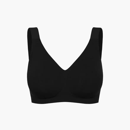 cfab - Comfort Minimizer BH - Zwart - S - BH Zonder Beugel Voorgevormd - Ondergoed - Naadlos