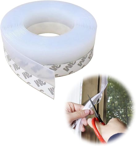 Waterdichte PVC tape 5M×45mm – Transparant, voor deur en raam, isolerend