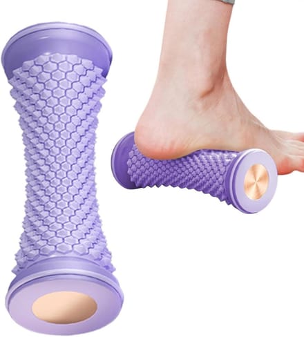 Voetroller Massage - Spierroller Hiel - Voetontspanning Thuis - Ergonomisch Ontwerp - 18 x 5.5 cm - Zwart