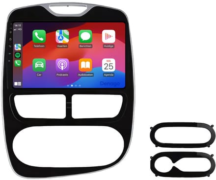 CarPlay autoradio geschikt voor Renault Clio 4 | 2013 t/m 2015 | Android 13 | Draadloos Apple CarPlay & Android Auto | 2GB + 32GB | QuadCore processor | Denago DNG-A20 | 2025 model | 2013 2014 2015 | Bluetooth & Wifi