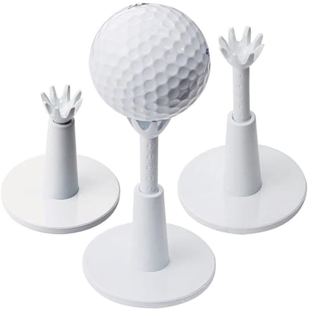 Dailygoods- Golf Tee Set van 3 - Verstelbare Hoogte - Zachte Rubberen Balhouder - Duurzaam Plastic - Golftraining Accessoires - Compact 5,3 cm