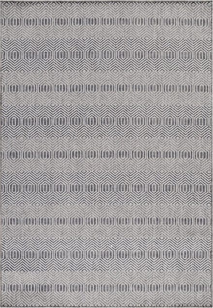 Buitenkleed met patronen Aruba - grijs 4903 - 140x200 cm