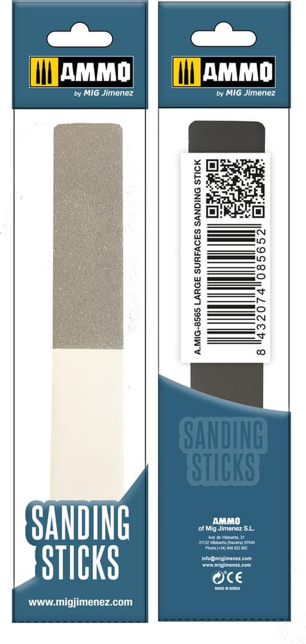 AMMO by Mig Jimenez Schuurpapier - MIG 8565 Large Surf Sanding Stick Schuur-papier, blok of stick