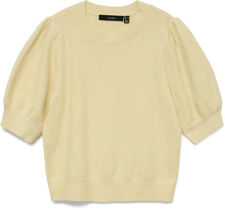 Vero Moda Trui Vmdoffy 2/4 O-neck Pullover Ga Noos 10278313 Golden Haze/melange Dames Maat - M