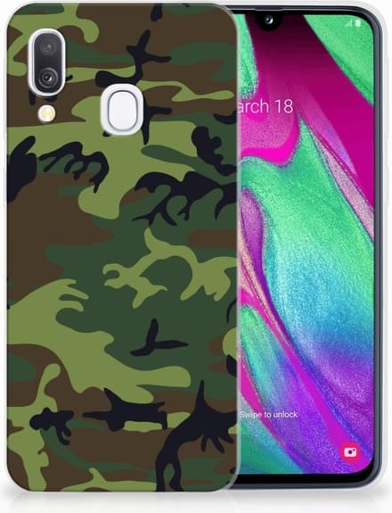 Samsung Galaxy A40 TPU bumper Army Dark