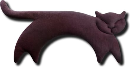 Leschi Warming Pillow Clara the Cat - Eggplant