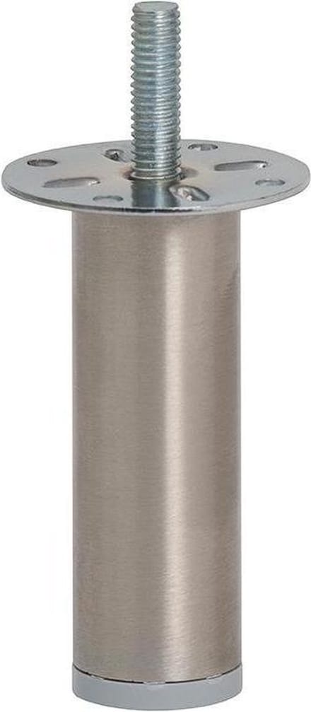 Ronde RVS Meubelpoot - 8 cm (M8) - Bankonderdeel