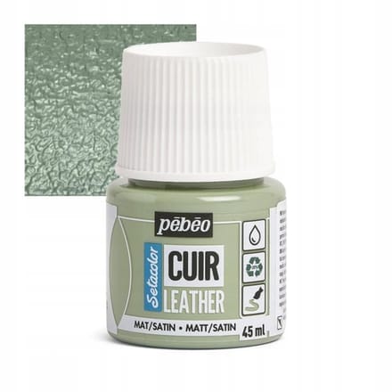 Pebeo Setacolor Leer Verf 45ml Saliegroen