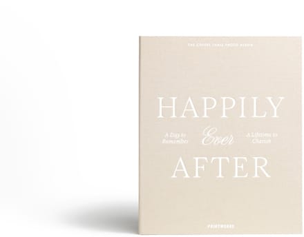 Printworks Fotoalbum Bruiloft - Happily Ever After - Beige