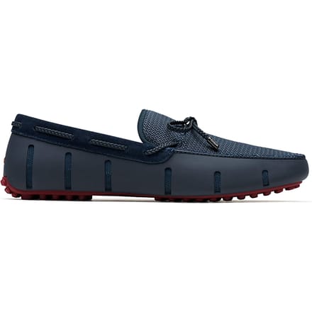 SWIMS Braided Lace Lux Loafer Driver Navy/deep Red Größe: 40 | Loafer Outlet | Herren | Rot